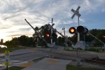 Crossing Gates at Dusk